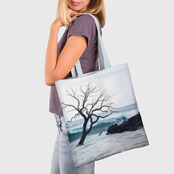 Сумка-шопер Дерево в море, цвет: 3D-принт — фото 2