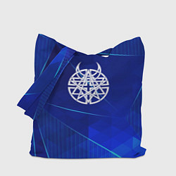 Сумка-шоппер Disturbed blue poly