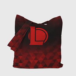 Сумка-шопер League of Legends red poly, цвет: 3D-принт