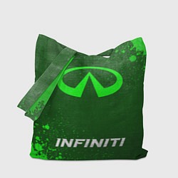 Сумка-шопер Infiniti - green gradient по-центру, цвет: 3D-принт