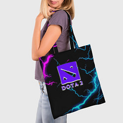 Сумка-шопер Dota неоновый шторм, цвет: 3D-принт — фото 2