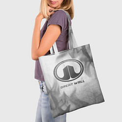 Сумка-шопер Great Wall - white gradient, цвет: 3D-принт — фото 2