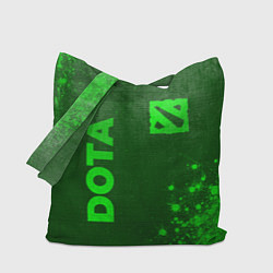 Сумка-шоппер Dota - green gradient вертикально