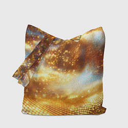 Сумка-шопер Блестящая золотая текстура, цвет: 3D-принт