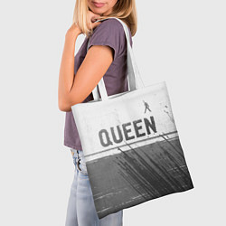 Сумка-шопер Queen - white gradient посередине, цвет: 3D-принт — фото 2