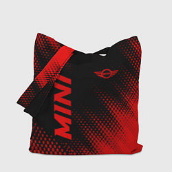 Сумка-шоппер Mini - red gradient вертикально