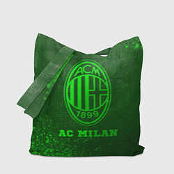 Сумка-шопер AC Milan - green gradient, цвет: 3D-принт