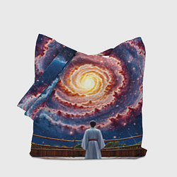 Сумка-шоппер Айкидоист в космосе