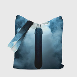 Сумка-шопер Боксерская груша в дыму, цвет: 3D-принт
