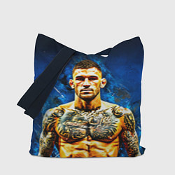 Сумка-шоппер Дастин Порье на синем