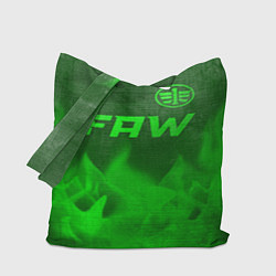 Сумка-шоппер FAW - green gradient посередине
