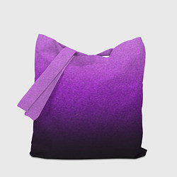 Сумка-шоппер Магический градиент крошка чёрно-фиолетовый