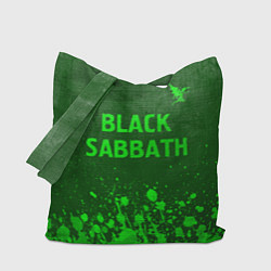 Сумка-шоппер Black Sabbath - green gradient посередине