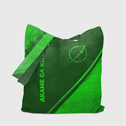 Сумка-шоппер Akame ga Kill - green gradient вертикально