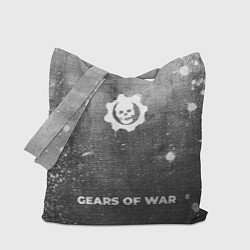 Сумка-шоппер Gears of War - grey gradient по-центру