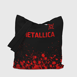 Сумка-шоппер Metallica - red gradient посередине