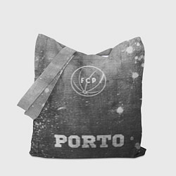 Сумка-шопер Porto - grey gradient по-центру, цвет: 3D-принт