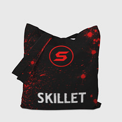 Сумка-шоппер Skillet - red gradient по-центру