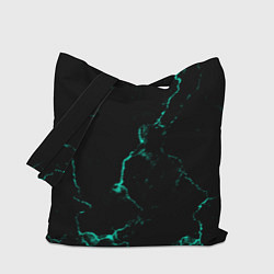 Сумка-шопер Color black turquoise, цвет: 3D-принт