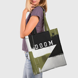 Сумка-шопер Doom The Dark Ages, цвет: 3D-принт — фото 2