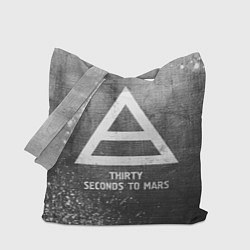 Сумка-шоппер Thirty Seconds to Mars - grey gradient