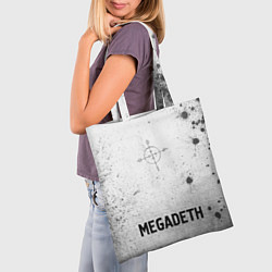 Сумка-шопер Megadeth - white gradient по-центру, цвет: 3D-принт — фото 2