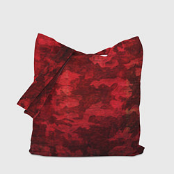 Сумка-шопер Абстракция - red uniform camouflage, цвет: 3D-принт