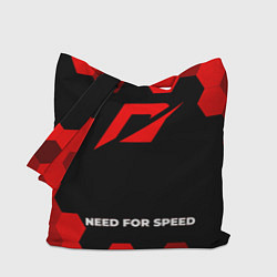 Сумка-шоппер Need for Speed - red gradient по-центру