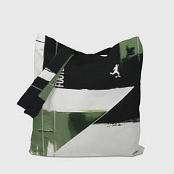 Сумка-шопер Футбол на фоне брызг красок, цвет: 3D-принт