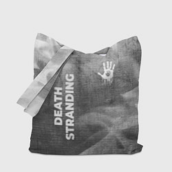 Сумка-шопер Death Stranding - grey gradient вертикально, цвет: 3D-принт