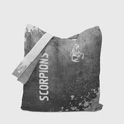 Сумка-шоппер Scorpions - grey gradient вертикально