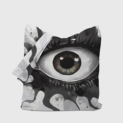 Сумка-шопер Глаз и щупальца - психоделика, цвет: 3D-принт