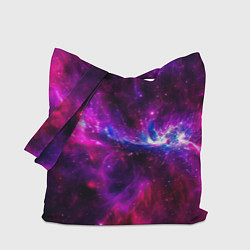 Сумка-шопер Неоновый галактический космос, цвет: 3D-принт