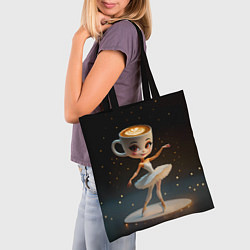 Сумка-шопер Балерина Капучино, мем, Ballerina Cappuccina, цвет: 3D-принт — фото 2