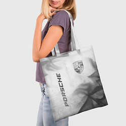Сумка-шопер Porsche - white gradient вертикально, цвет: 3D-принт — фото 2