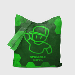 Сумка-шоппер Stumble Guys - green gradient