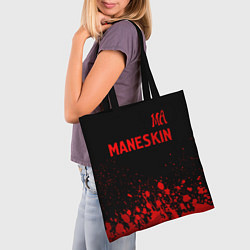 Сумка-шопер Maneskin - red gradient посередине, цвет: 3D-принт — фото 2