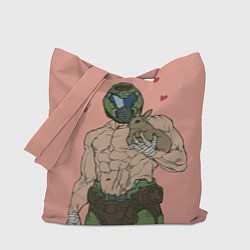 Сумка-шопер Палач рока с кроликом, цвет: 3D-принт