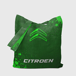 Сумка-шоппер Citroen - green gradient по-центру