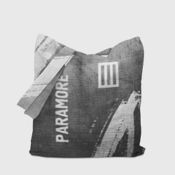 Сумка-шопер Paramore - grey gradient вертикально, цвет: 3D-принт