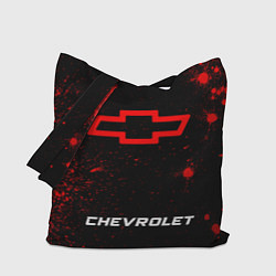 Сумка-шоппер Chevrolet - red gradient по-центру