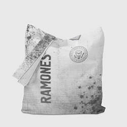 Сумка-шоппер Ramones - white gradient вертикально