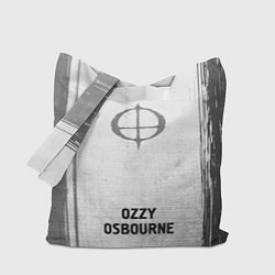 Сумка-шопер Ozzy Osbourne - white gradient по-центру, цвет: 3D-принт