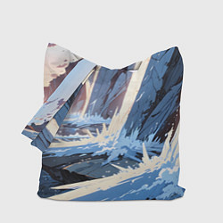 Сумка-шопер Энергия льда, цвет: 3D-принт