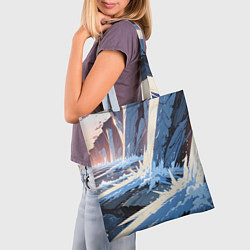 Сумка-шопер Энергия льда, цвет: 3D-принт — фото 2