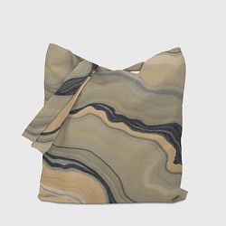 Сумка-шопер Песочный мрамор, цвет: 3D-принт