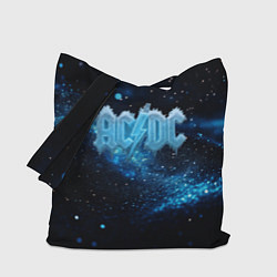 Сумка-шопер ACDC ледяной логотип, цвет: 3D-принт
