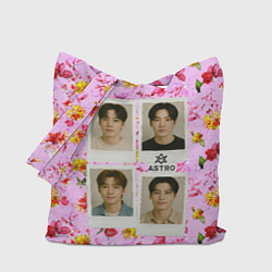 Сумка-шопер ASTRO фотографии участников группы, цвет: 3D-принт