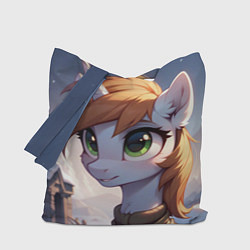Сумка-шопер Литлпип - Фоллаут Эквестрия, цвет: 3D-принт
