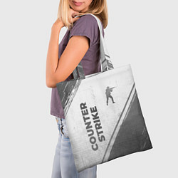 Сумка-шопер Counter Strike - white gradient вертикально, цвет: 3D-принт — фото 2
